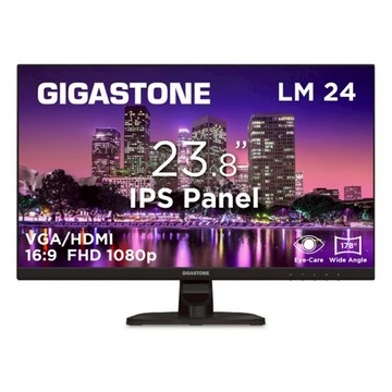 GIGASTONE 立達 LM24 23.8吋 IPS FHD 1080P 極窄邊框螢幕 178°超廣角 零閃屏 低藍光 75Hz  LM-24FF2