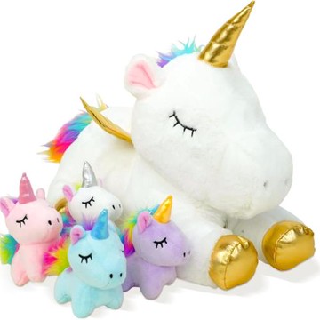 網紅獨角獸公仔毛絨玩具深圳廠家女孩床上抱枕兒童布娃娃安撫玩偶