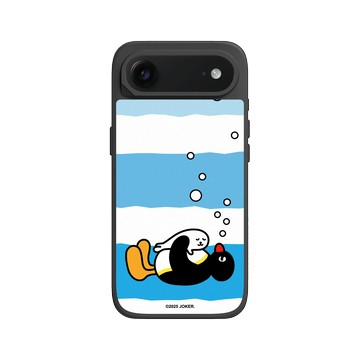 iPhone Air SolidX 黑 - Pingu 企鵝家族 - Pingu ＆小海豹