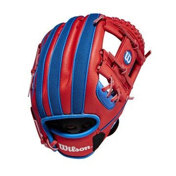 Wilson WS A200 10 EZ CATCH 棒球手套 左投 WBW10045610  藍色 + 紅色 + 白色  1個  10吋