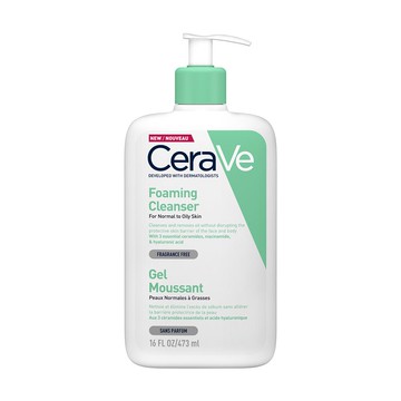 【CeraVe 適樂膚】溫和泡沫潔膚露 473ml