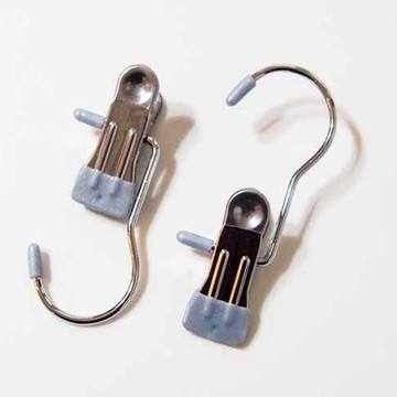 【SV8570】多功能2P掛勾夾 不銹鋼掛鉤夾 襪子內衣帽子褲子夾 裙夾 曬衣夾 無痕夾