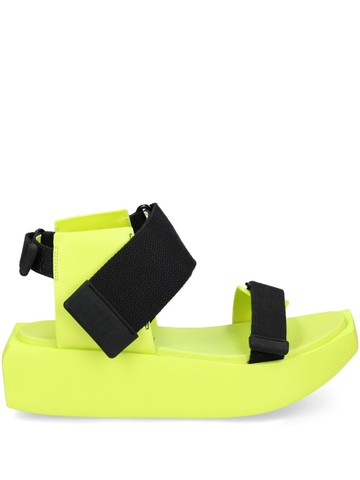 United Nude - Wa Lo 60mm platform sandals - women - Leather/Synthetic Rubber/Cotton/Recycled Leather - 40 - Green