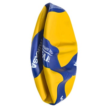 Mikasa Sports 螺旋形軟橡膠排球 MkV020WS 黃藍  5號  1個