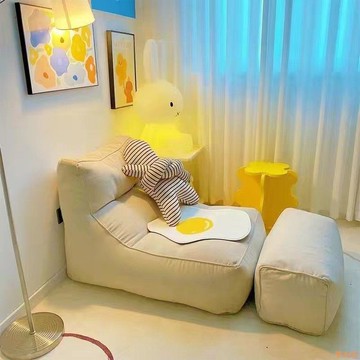 樂淘館懶人沙發客廳榻榻米單人陽臺休閑躺靠椅臥室小沙發網紅午休出租房