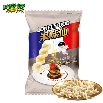 【浪味仙】LONELY GOD 浪味仙-法式燉菜口味(洋芋捲) 89g
