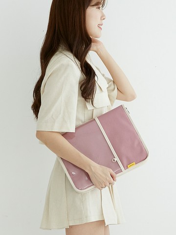 Canvas Laptop Pouch + Leather Mouse Pad