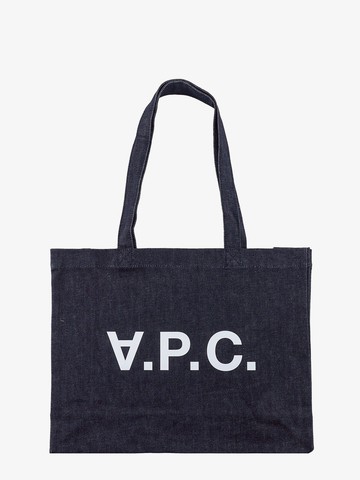 Denim shoulder bag with frontal logo - A.P.C. - gender_Woman