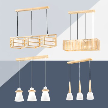 北歐風原木吊燈 01-22681、22682、22683、22684
