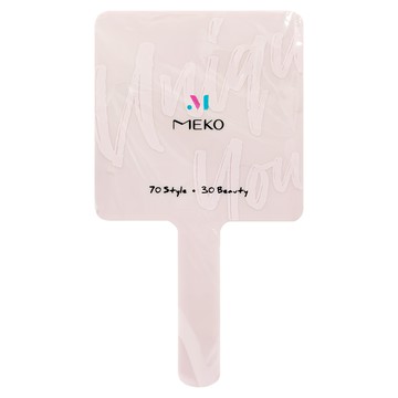 MEKO 獨特的你手拿鏡  風格美妝設計款  好握輕便易於隨身攜帶  粉色  1個