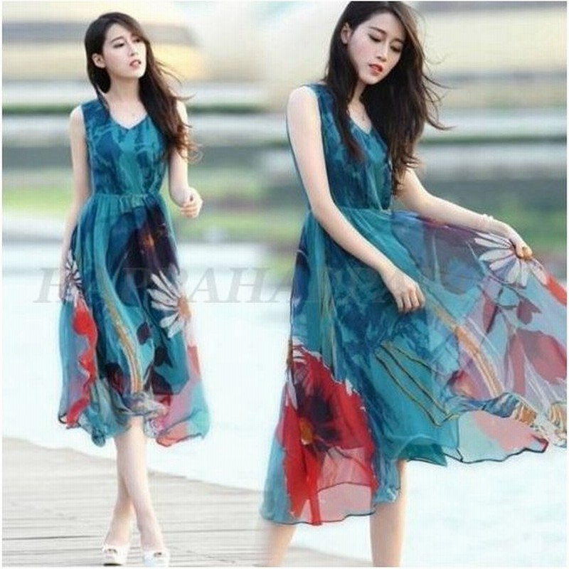 ロングワンピース ワンピース ロング丈 マキシワンピース ミモレ丈 ワンピース 大きいサイズ 夏ワンピース 夏 リゾート リゾートワンピ花柄 韓国 レディース 通販 Lineポイント最大0 5 Get Lineショッピング