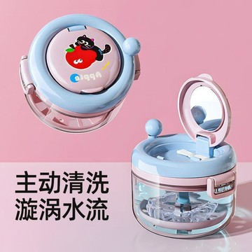 💥臺灣出貨💥牙套收納盒 牙套清潔盒 維持器收納盒 帶鏡子 便攜假牙盒 牙套盒 隱形牙套盒 清洗收納一體 假牙收納盒