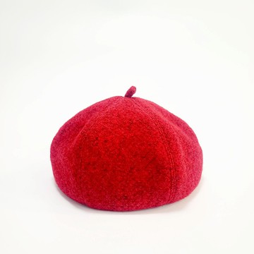 文青時尚南瓜帽-聖誕紅#聖誕#禮物 #秋冬#保暖#毛料#畫家帽#貝蕾