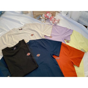 【MasCool】 DICKIES 刺繡Logo 短T 短袖T  小logo 短袖 短踢 黑 奶茶 紫色