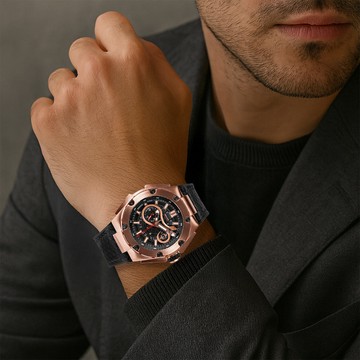 【NSQUARE】蛇皇系列 日本機芯 蛇紋 夜光 日期顯示 機械 腕錶 G0471-N10.20