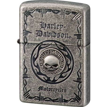 ハーレーダビッドソン ジッポーライター Zippo 人気 ブランド HARLEY-DAVIDSON スカル ドクロ メタル 正規品