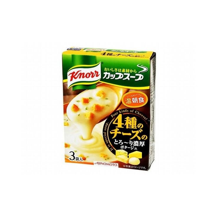 まとめ買い クノール カップスープ 4種のチーズ濃厚ポタ 3袋 x10個セット 食品 業務用 大量 まとめ セット セット売り 代引不可