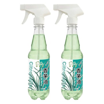 HAPPY HOUSE 快樂屋 草本植萃噴霧 香茅油 水性  2個  500ml