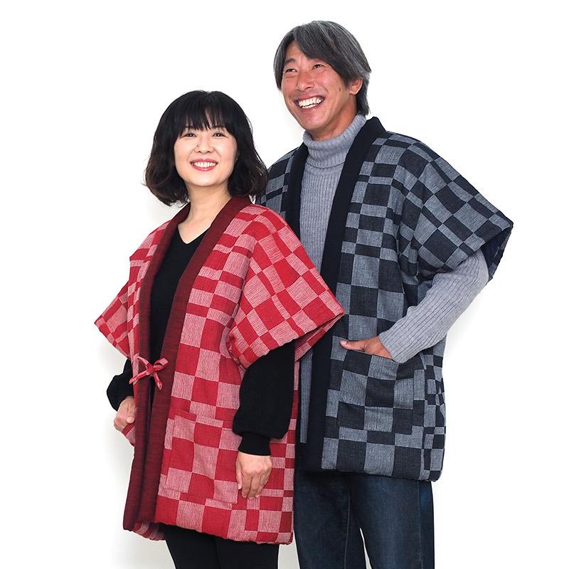 華市松やっこ(半袖はんてん) 日本製 宮田織物謹製 袢纏 半纏・はんてん メンズ・レディース 綿入り 久留米 継承シリーズ 通販  LINEポイント最大0.5%GET LINEショッピング