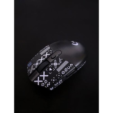 適用羅技G304防滑貼G102無線鼠標側面防刮防汗印花集全包吸汗貼紙