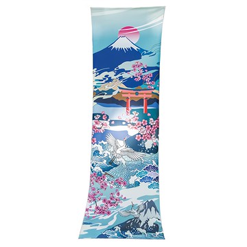 AREX SPORT 運動吸排冷感機能布 AS-3006  100 x 30cm  富士山 藍色  1條