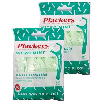 Plackers 派樂絲 Micro 牙線棒  36支  2包