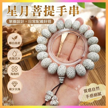 祈福 🙏🏻過香爐 開光 天然星月菩提手串海南料高密沉水無脫脂單圈菩提子佛珠文玩手串大 招財 平安 生意 偏財