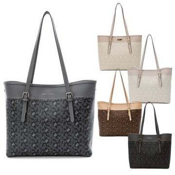 【金安德森】Hulda 經典老花紋小型托特包 杏灰 碳黑 暗灰 奶杏 深咖 五色任選