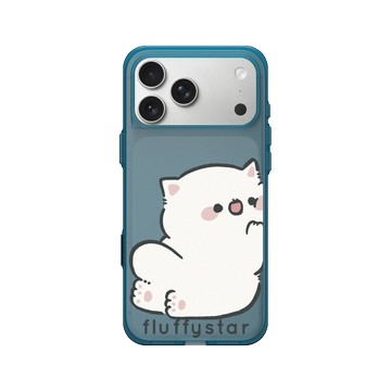 iPhone 17 Pro Max Clear (相機按鈕) 夜幕藍 - fluffystar 毛絨絨星人 - Nini貼貼