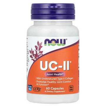 NOW Foods, UC-II® 關節健康，含未變性 II 型膠原蛋白，60 粒膠囊