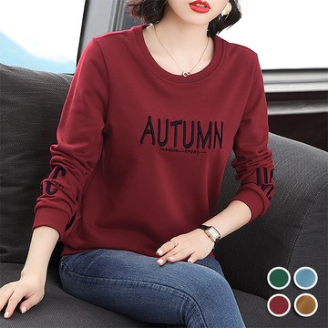 【韓國K.W.】KM3054現貨韓國專櫃優雅經典長袖上衣(保暖/印花/秋裝/新品)