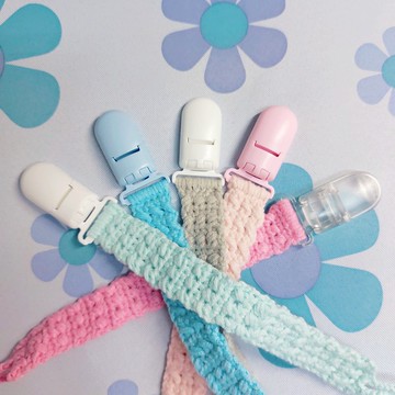 糖果色奶嘴鏈-多條優惠-5色線材x4色奶嘴夾*可自由搭配