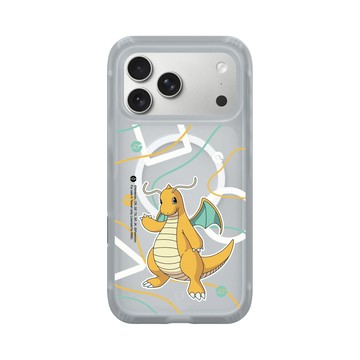 iPhone 17 Pro Max AirX 流變灰 - 寶可夢 Pokemon - 幾何系列-快龍