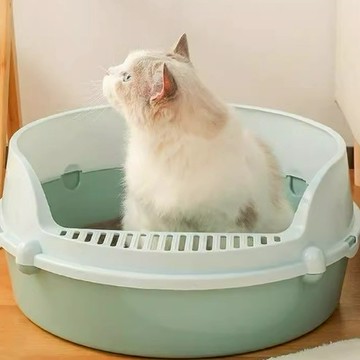 【Fur U】貓砂盆 清爽薄荷防飛濺－薄荷綠