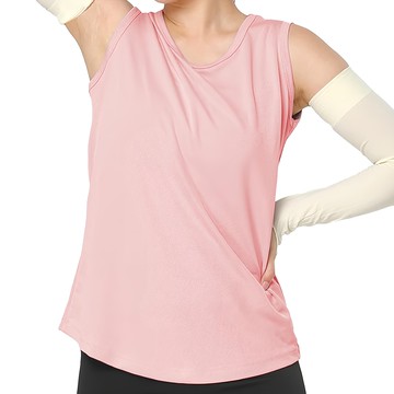 MI MI LEO 女款 台製 竹炭科技抑菌背心 內著穿搭 升溫發熱 修身版型 透氣吸排速乾 消臭抑菌  L  玫粉色