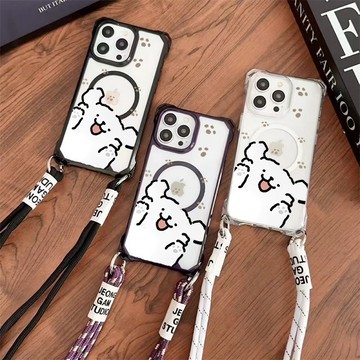 ES 四角可挂繩 防摔 無綫充電磁吸適用iphone 18 pro max17 16 15 14 13 12手機殼