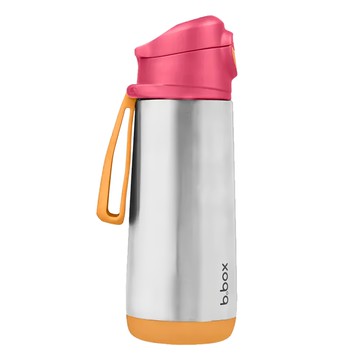 b.box 不鏽鋼直飲保冷杯 無吸管  500ml  草莓粉  1個