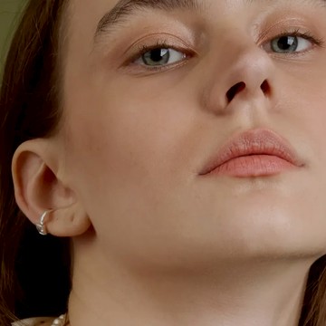 LESIS｜Square-Cut Ear Cuff 純銀方鑽耳扣 單只