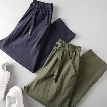 自留推薦！立體裁剪！春夏新款潮流時尚百搭輕薄透氣休閑褲九分褲