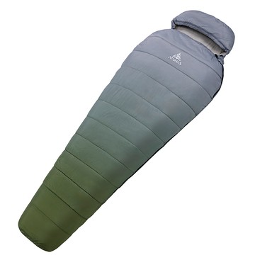650 PRIMALOFT科技纖維睡袋/露營睡袋(A1SBHH02N綠灰/媽咪型/登山睡袋)