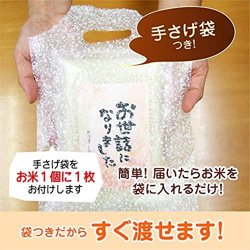 退職 お礼 プチギフト 米 新潟産コシヒカリ 2合4袋セット 真空パック 挨拶文の変更や名入れは不可です (お世話になりました)