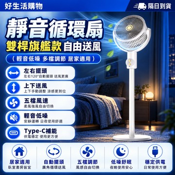 贈香薰片【台灣出貨】循環扇 空氣循環扇 電風扇 電扇 風扇 立扇 智能電扇 落地風扇 8H小時定時 送遙控器 靜音循環扇