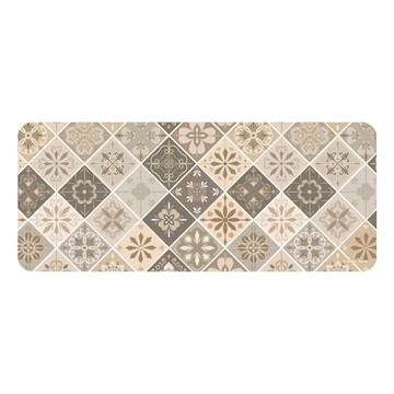 【rubber anne】軟式珪藻土廚房吸水地墊 花璽 120x50cm 菱琥