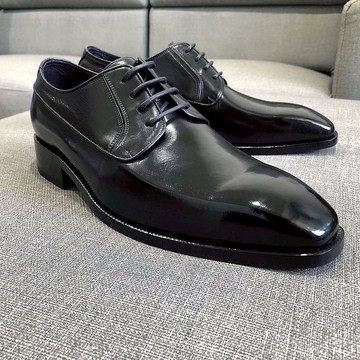 素面德比鞋 －小方頭 紳士鞋 皮鞋 皮底鞋