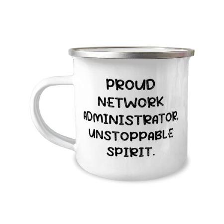 Cool Network administrator 12oz Camper Mug, PROUD, Gifts For Friends, Present From Colleagues, For Network administrator, Network administrator gifts,