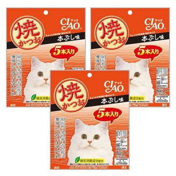 INABA CIAO 啾嚕 宗田鰹燒魚柳條  原味高湯  100g  3袋