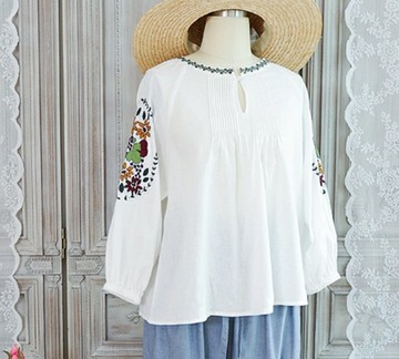 【手工製作】法式復古/民族風上衣