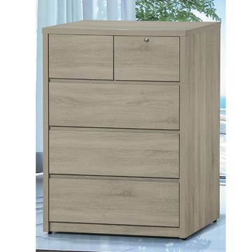 【顛覆設計】夏野地灰梧桐色3尺大四斗櫃