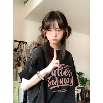 TGNS 純棉 t恤 短袖衣服 上衣 oversize T恤 潮流衣服 夏天衣服 水洗做舊 美式復古 英文印花上衣 寬鬆