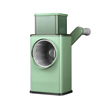三合一滾筒式切菜神器(主婦救星 切菜機 磨泥器 切片器 切絲器 刨絲器 廚房神器 備料達人)-無-f0617  13.5 x 9.5 x 27.5cm  綠色  1入
